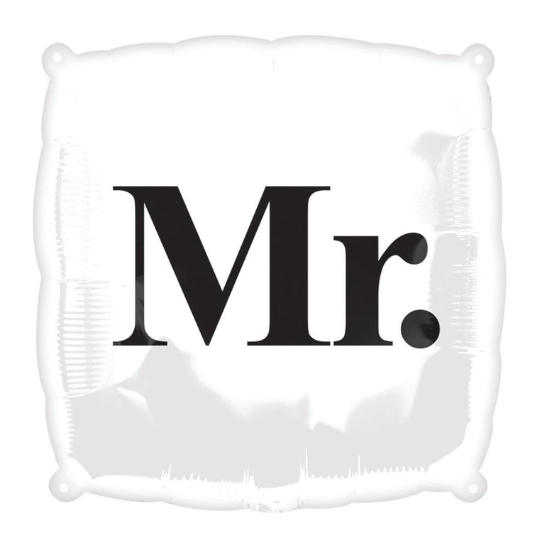 Mr Square Foil Balloon 18in Balloons & Streamers - Party Centre