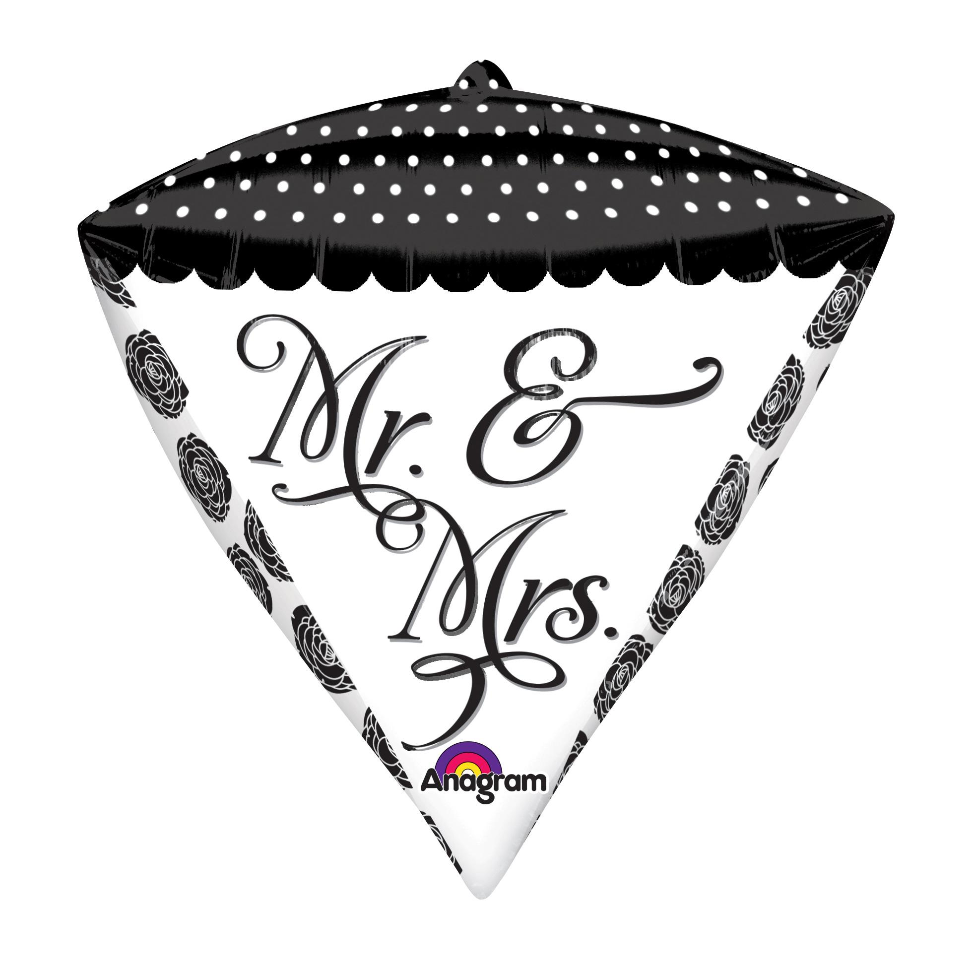 Sophisticated Mr. & Mrs Diamondz Balloon Balloons & Streamers - Party Centre - Party Centre