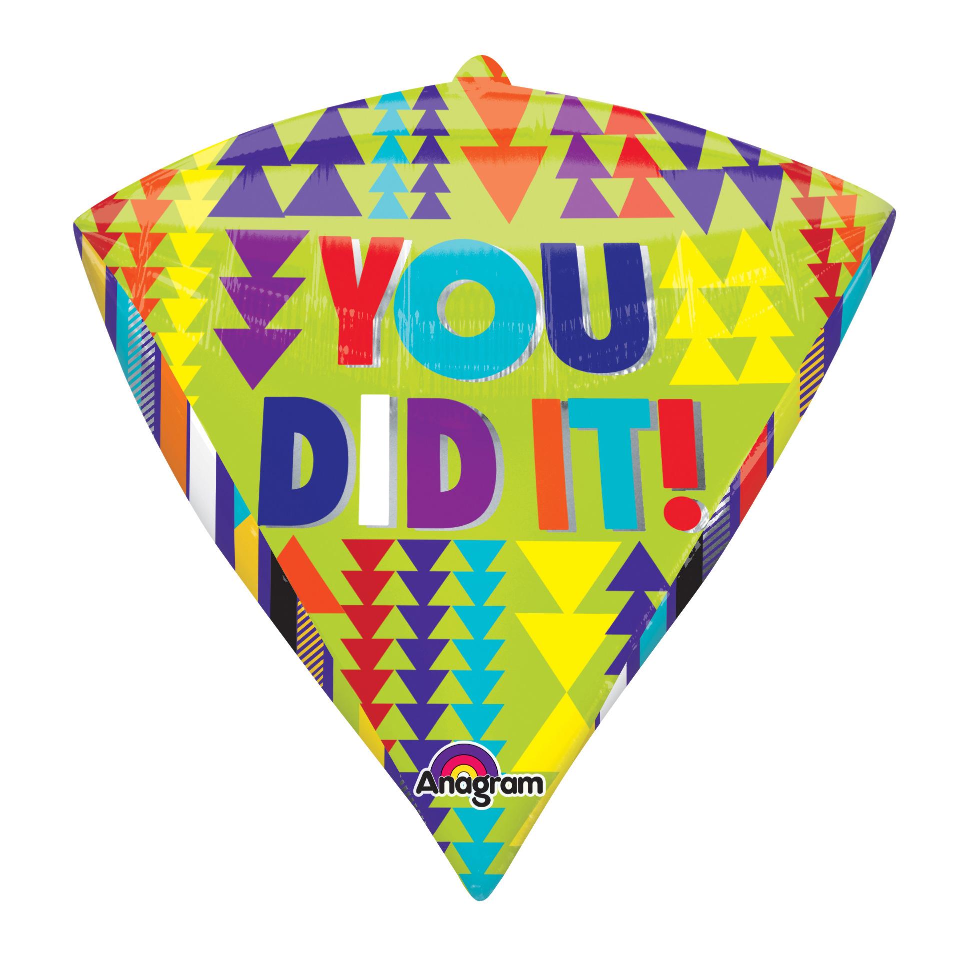 You Did It Three Fold Diamondz  Balloon Balloons & Streamers - Party Centre - Party Centre