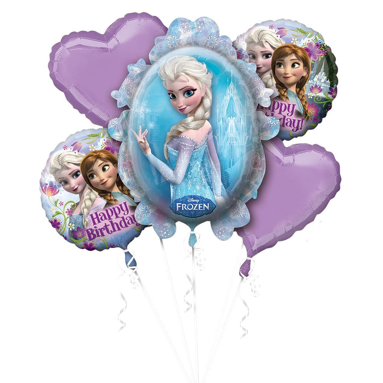 Frozen Birthday Balloon Bouquet Balloons & Streamers - Party Centre