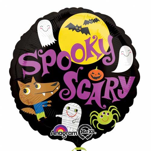 Spooky Scary Foil Balloon 18in Balloons & Streamers - Party Centre - Party Centre
