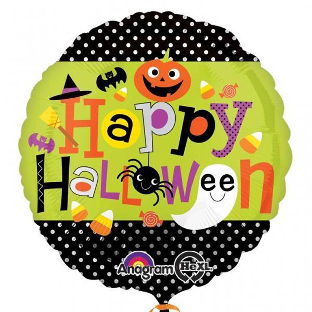 Halloween Polka Dots Foil Balloon 18in Balloons & Streamers - Party Centre - Party Centre