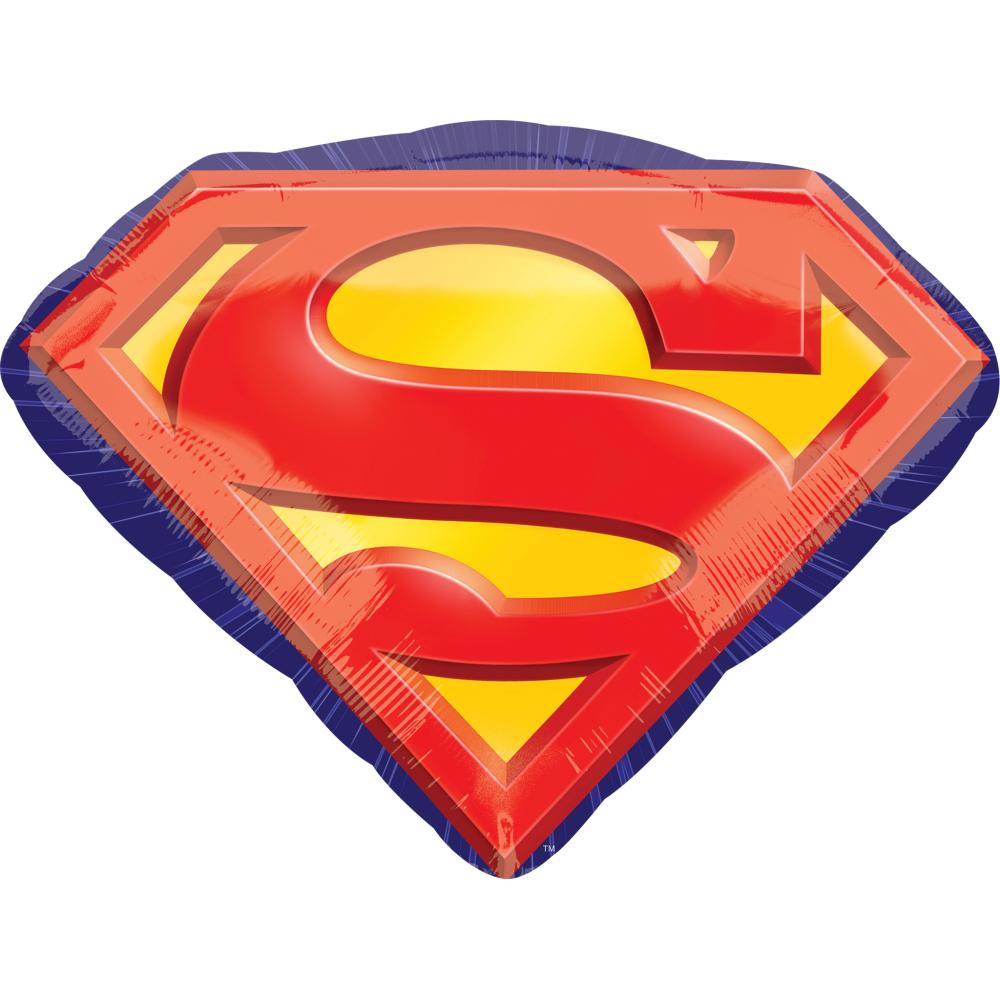 Superman Emblem SuperShape Balloon 26 x 20 in Balloons & Streamers - Party Centre - Party Centre
