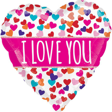 Love You Pink Banner Balloon 21in Balloons & Streamers - Party Centre - Party Centre