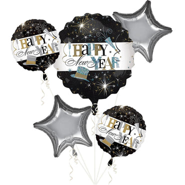 Elegant Celebration Balloon Bouquet 5pcs Balloons & Streamers - Party Centre - Party Centre