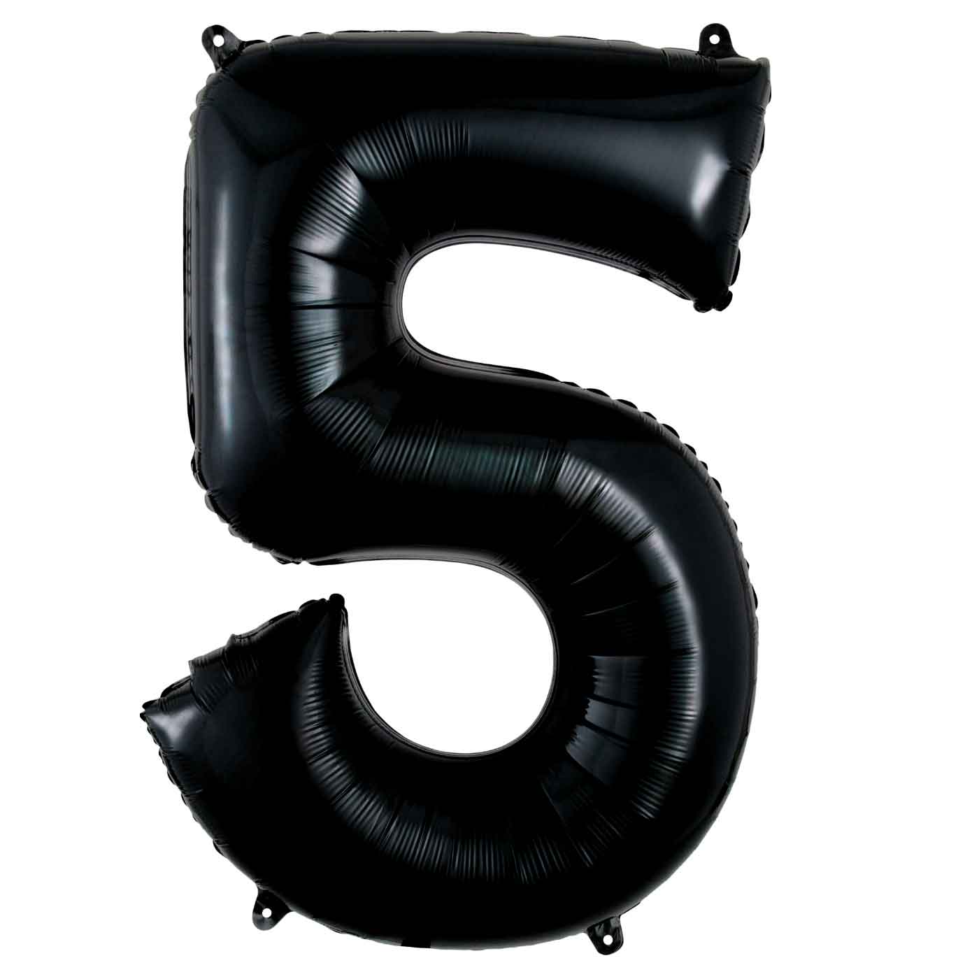 Black Number 5 Supershape Foil Balloon 58x83cm Balloons & Streamers - Party Centre - Party Centre