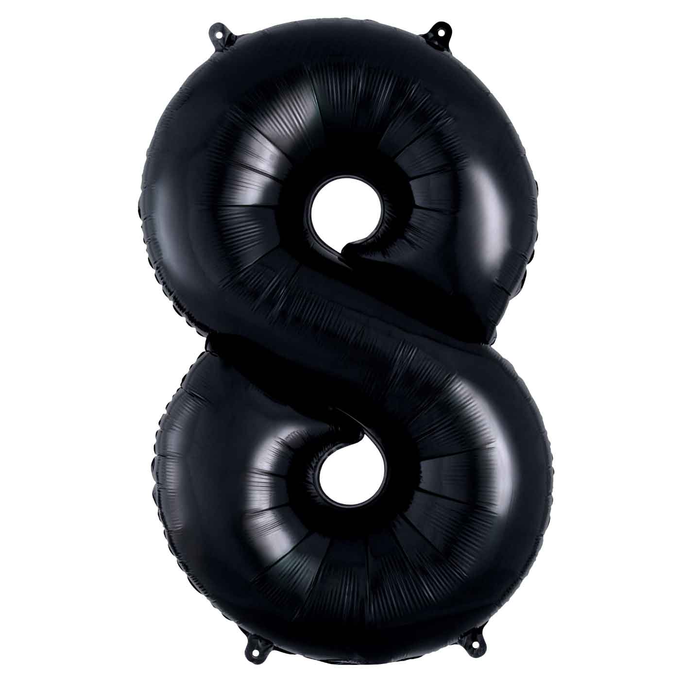 Black Number 8 Supershape Foil Balloon 53x86cm Balloons & Streamers - Party Centre - Party Centre