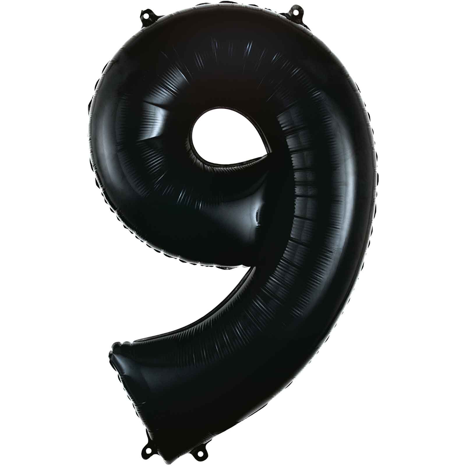 Black Number 9 Supershape Foil Balloon 55x86cm Balloons & Streamers - Party Centre - Party Centre