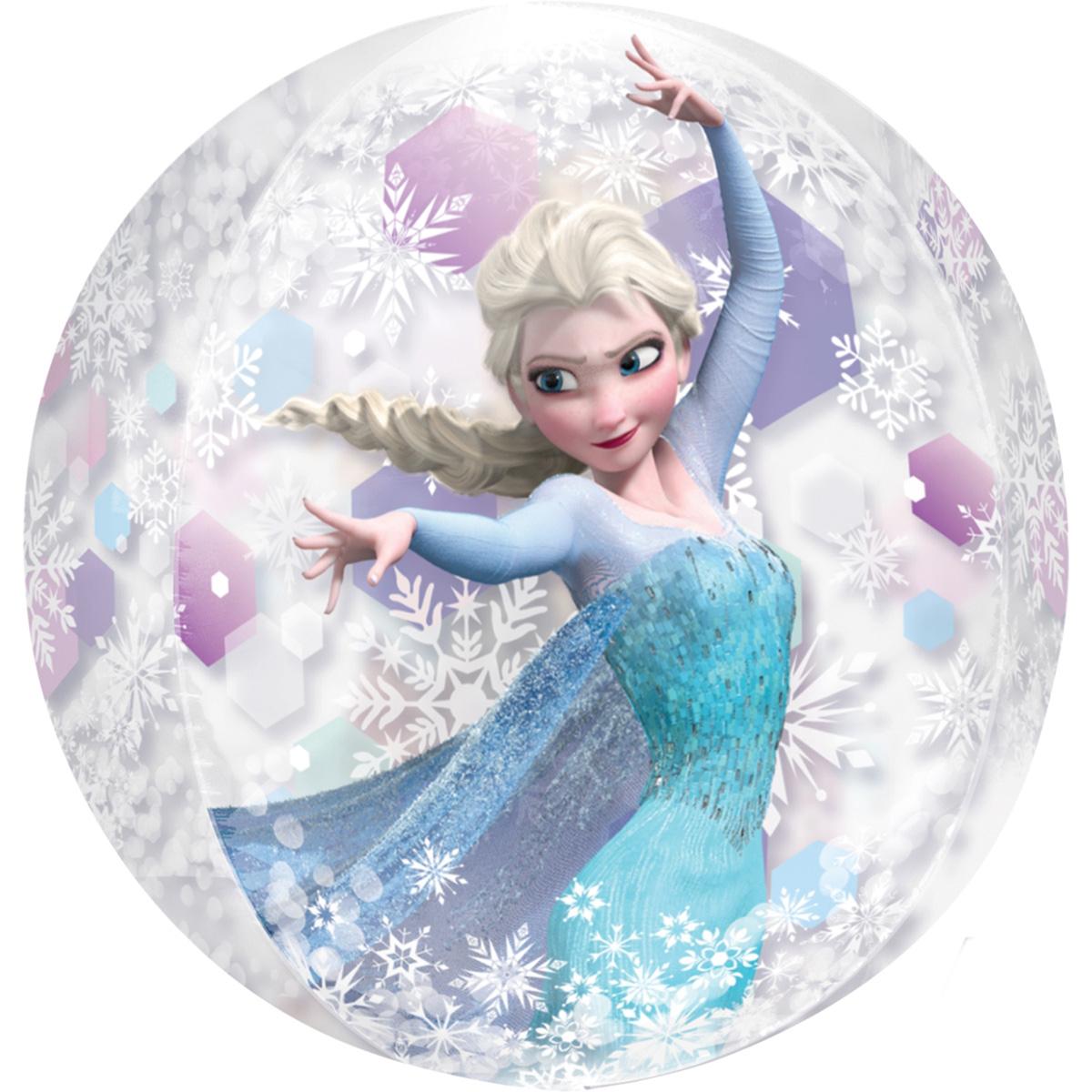 Frozen Clear Orbz Balloon 38x40cm Balloons & Streamers - Party Centre - Party Centre