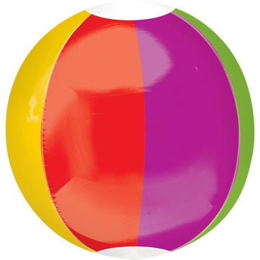 Beach Ball Orbz Foil Balloon 38x40cm Balloons & Streamers - Party Centre - Party Centre