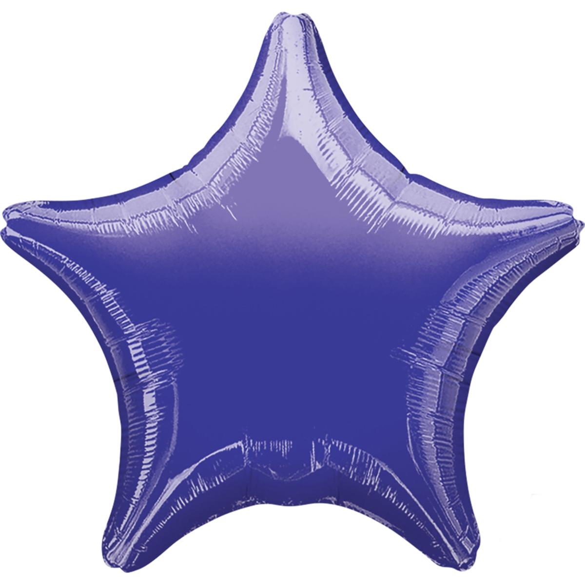 Metallic Purple Star Foil Balloon 19in Balloons & Streamers - Party Centre - Party Centre