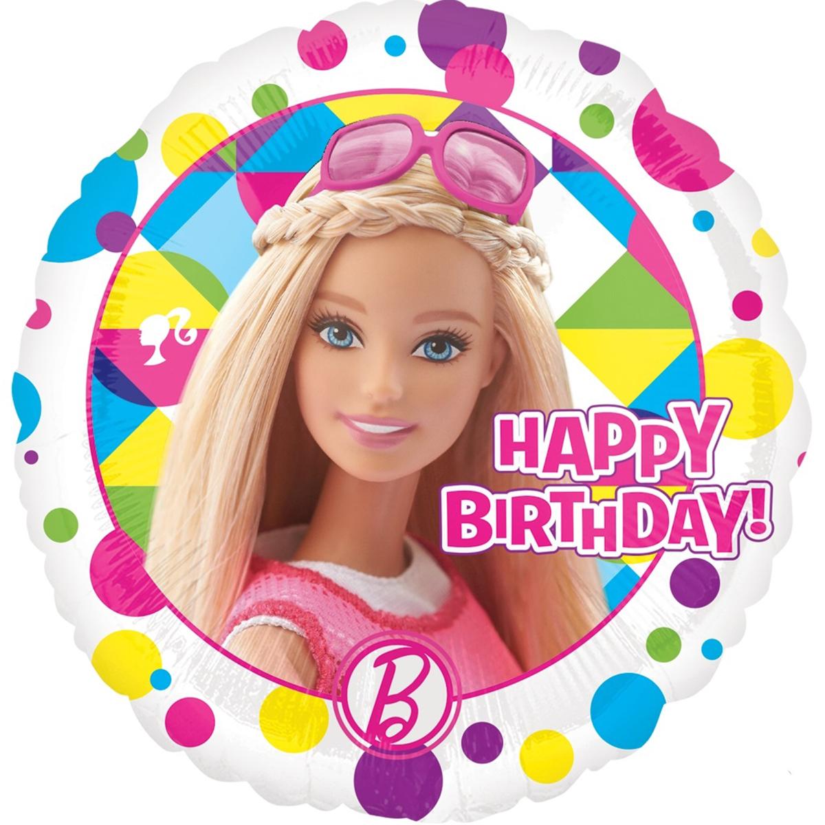 Barbie Sparkle Happy Birthday Foil Balloon 18in Balloons & Streamers - Party Centre - Party Centre