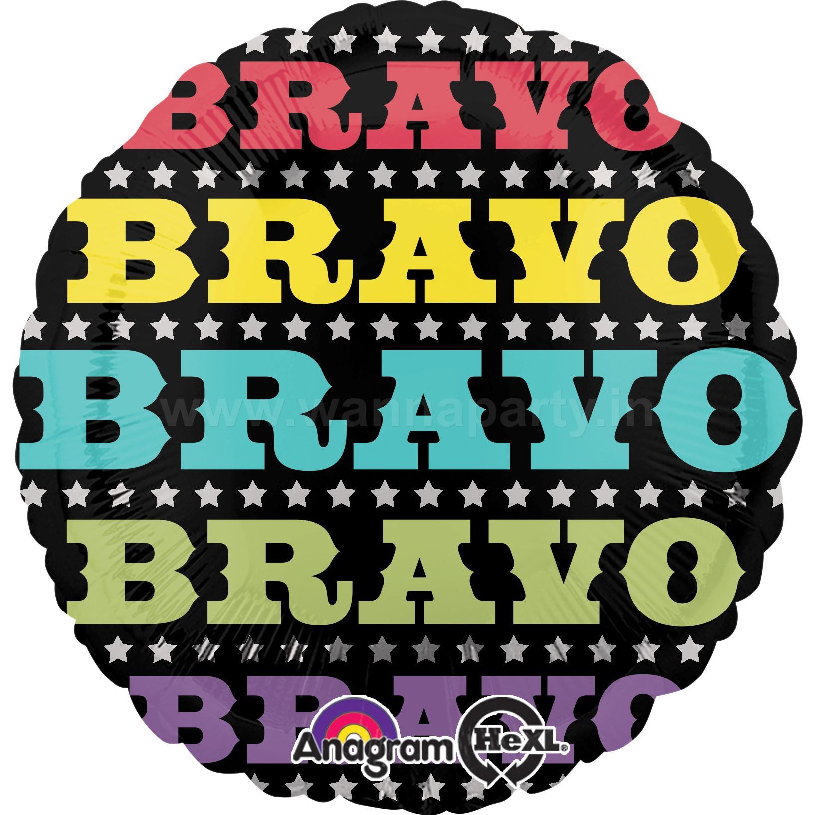 Bravo, Bravo Foil Balloon 18in Balloons & Streamers - Party Centre - Party Centre