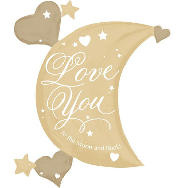 To the Moon & Back SuperShape Balloon 27x32in Balloons & Streamers - Party Centre - Party Centre
