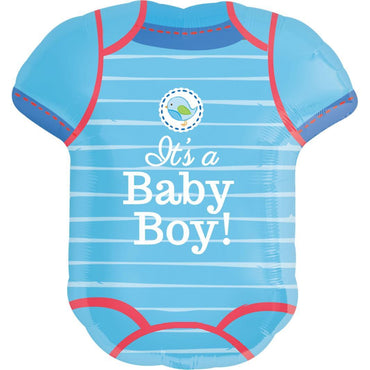 Shower With Love Boy SuperShape Foil Balloon 22 x 24in Balloons & Streamers - Party Centre - Party Centre