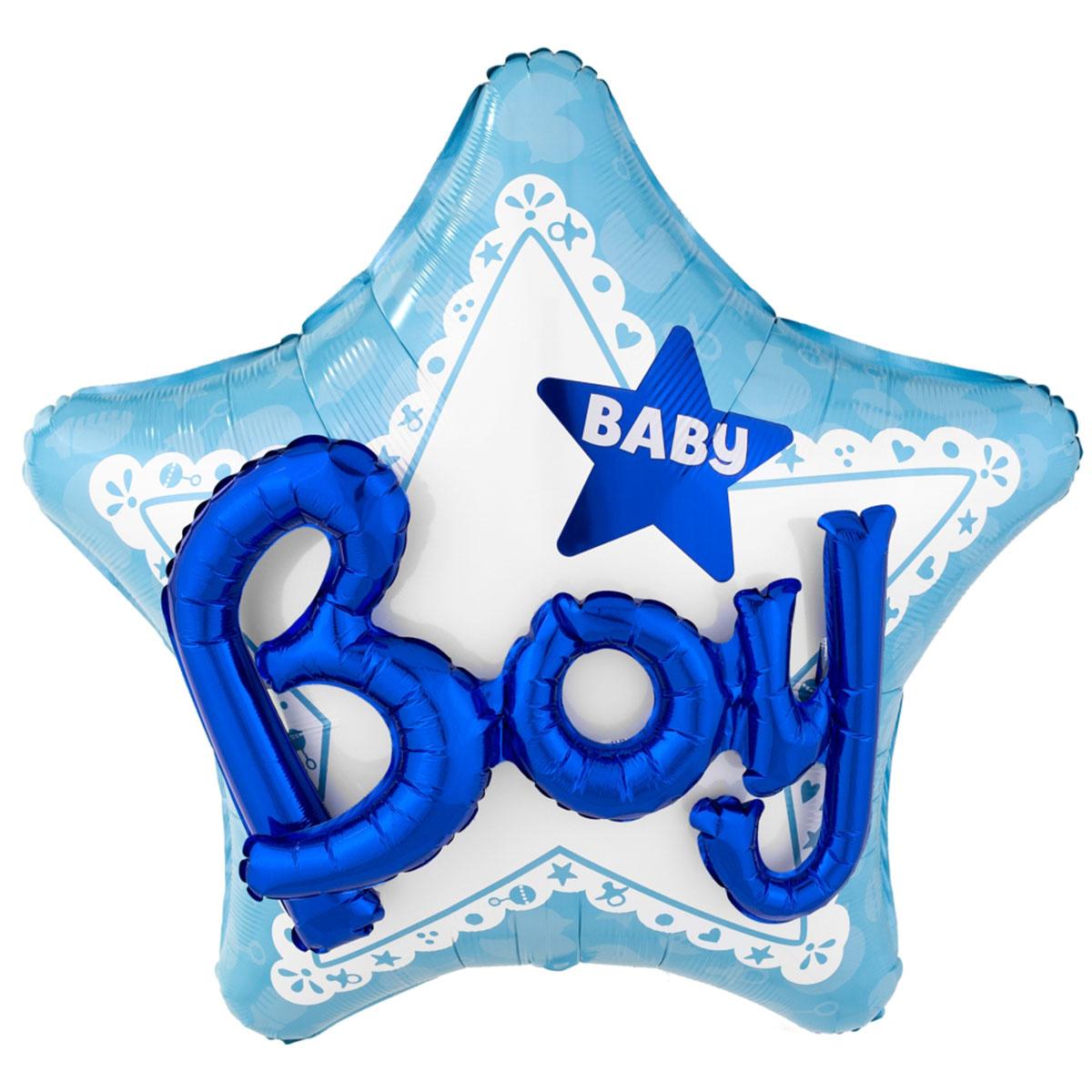 Celebrate Baby Boy Multi-Balloon 32in Balloons & Streamers - Party Centre - Party Centre