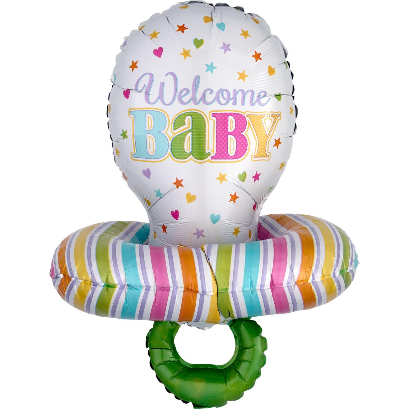 Baby Pacifier Multi-Balloon 22 x 29in Balloons & Streamers - Party Centre - Party Centre