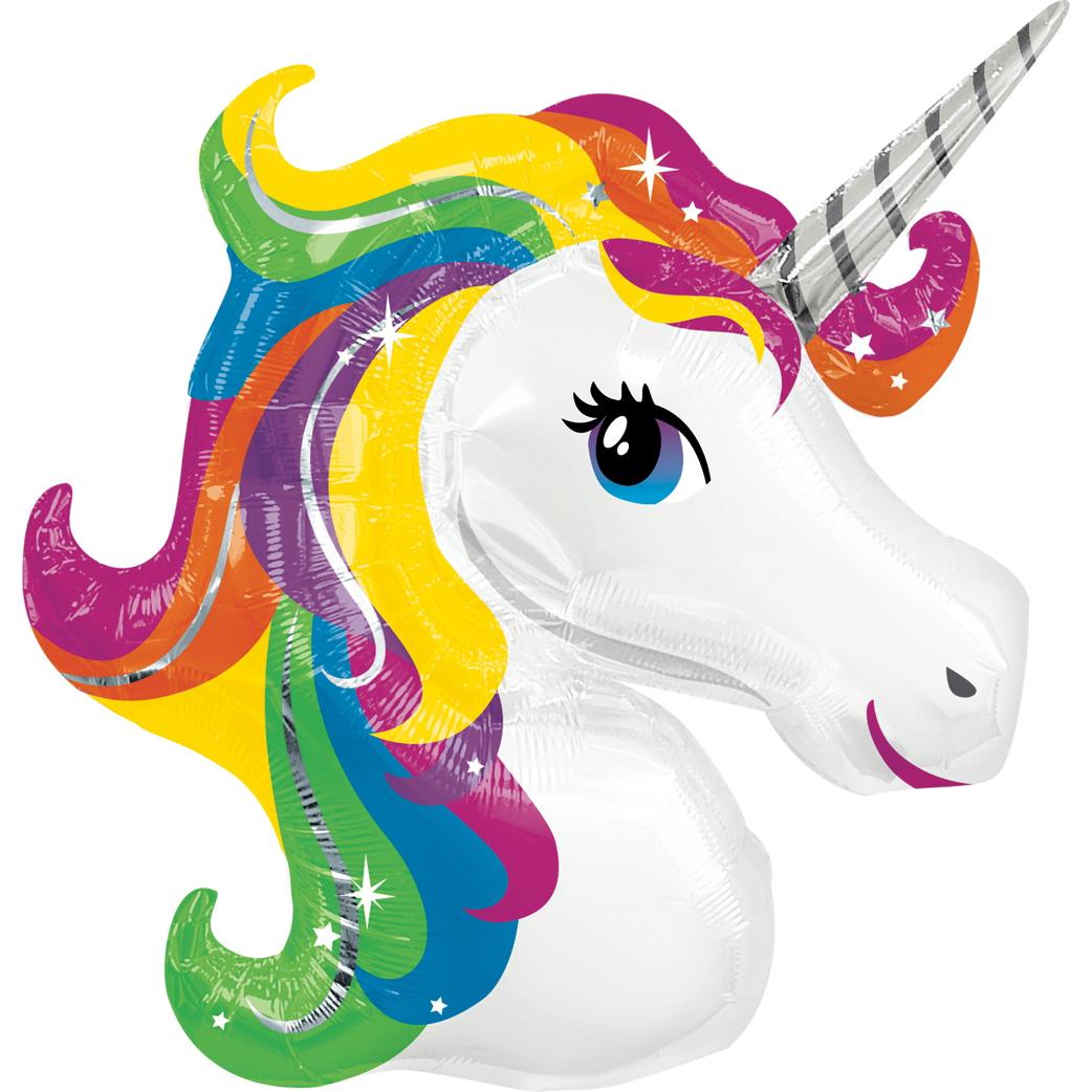 Rainbow Unicorn SuperShape Balloon 33x29in Balloons & Streamers - Party Centre - Party Centre