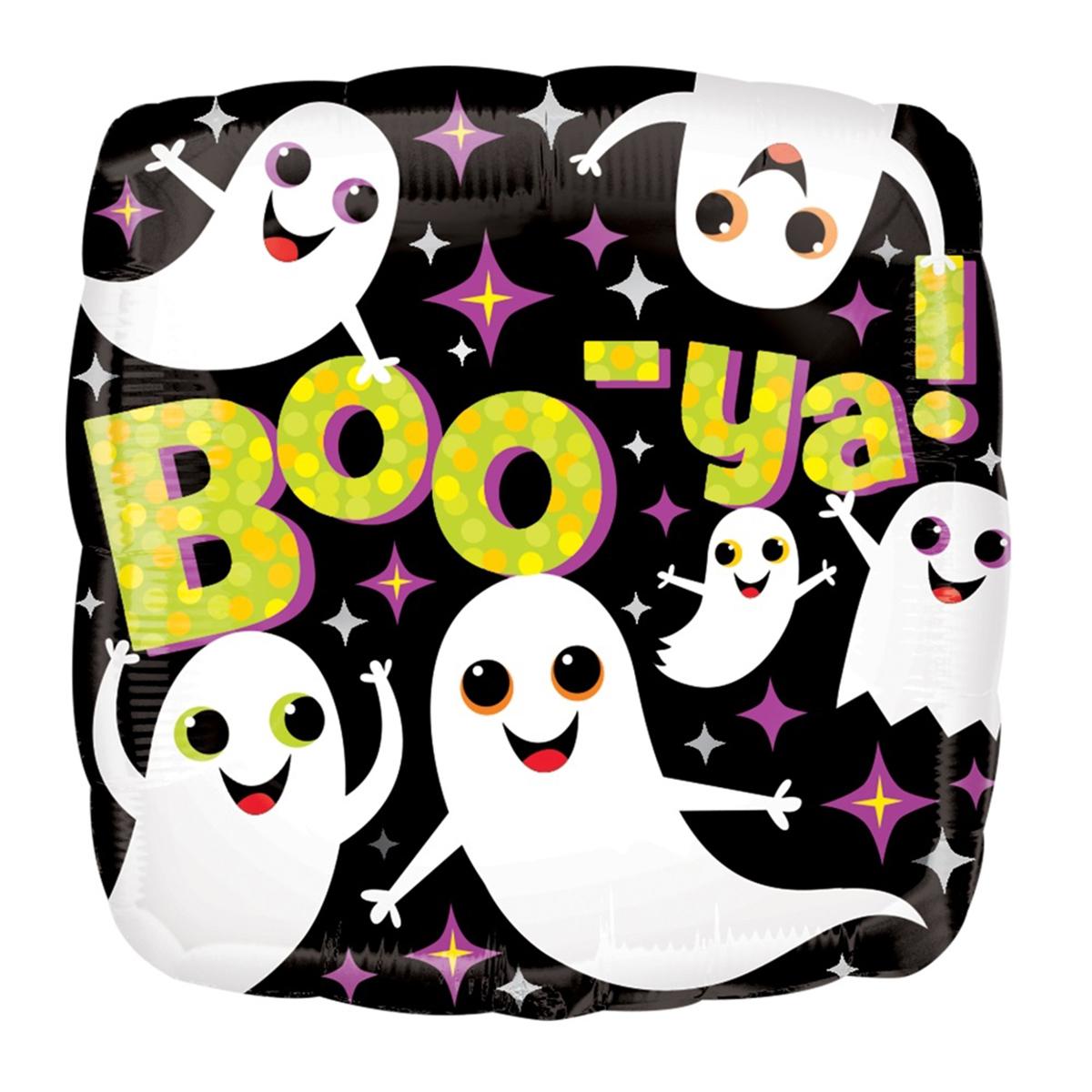 Boo-Ya Ghost Foil Balloon 18in Balloons & Streamers - Party Centre - Party Centre
