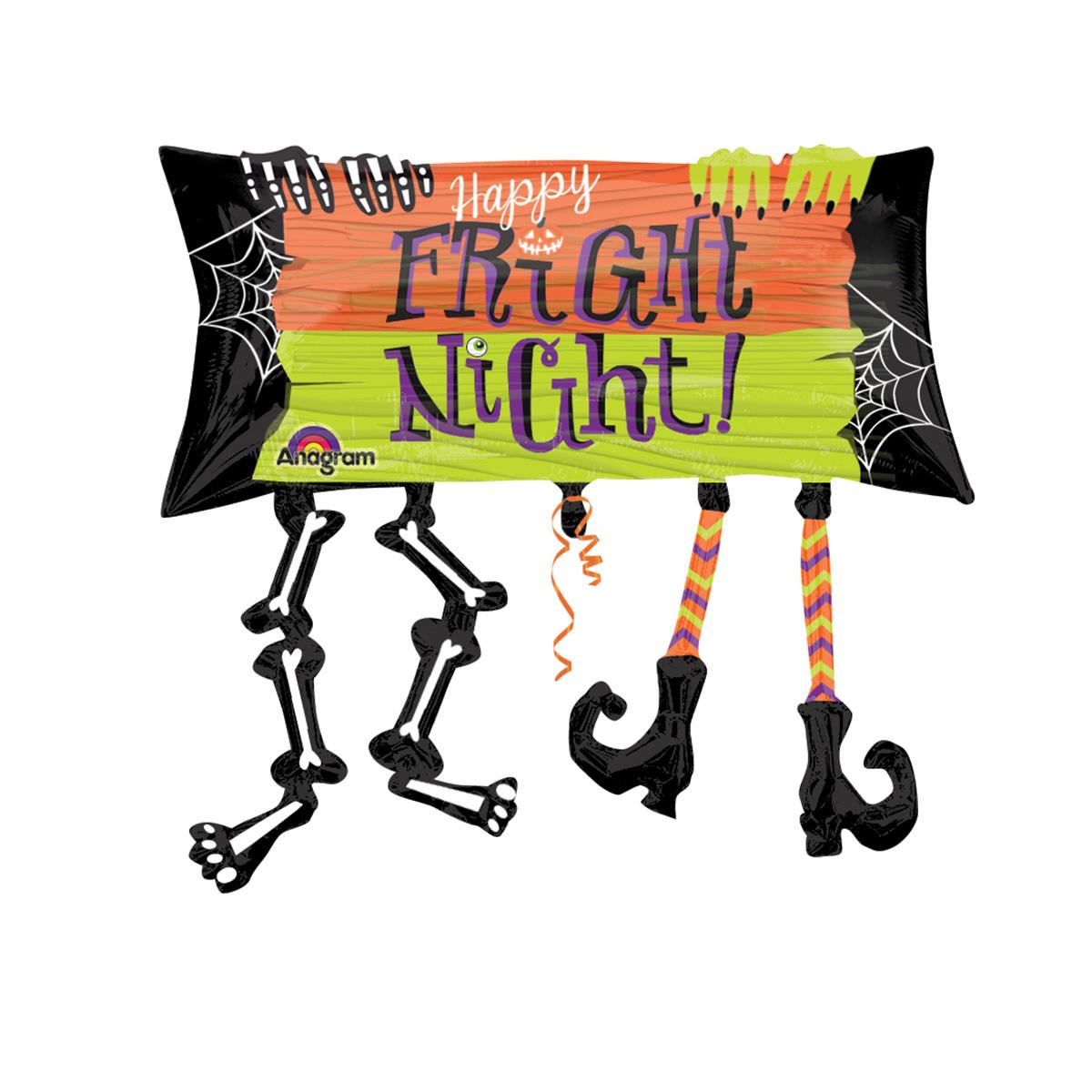Happy Fright Night Legs Supershape Balloon 33in Balloons & Streamers - Party Centre - Party Centre