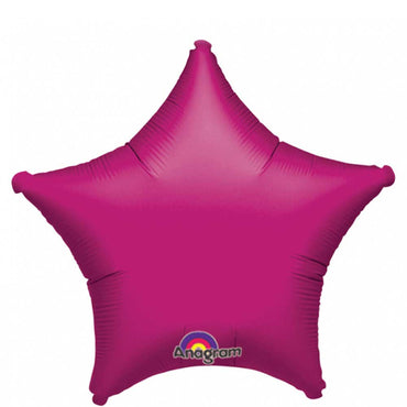 Metallic Fuchsia Star Foil Balloon 19in Balloons & Streamers - Party Centre - Party Centre