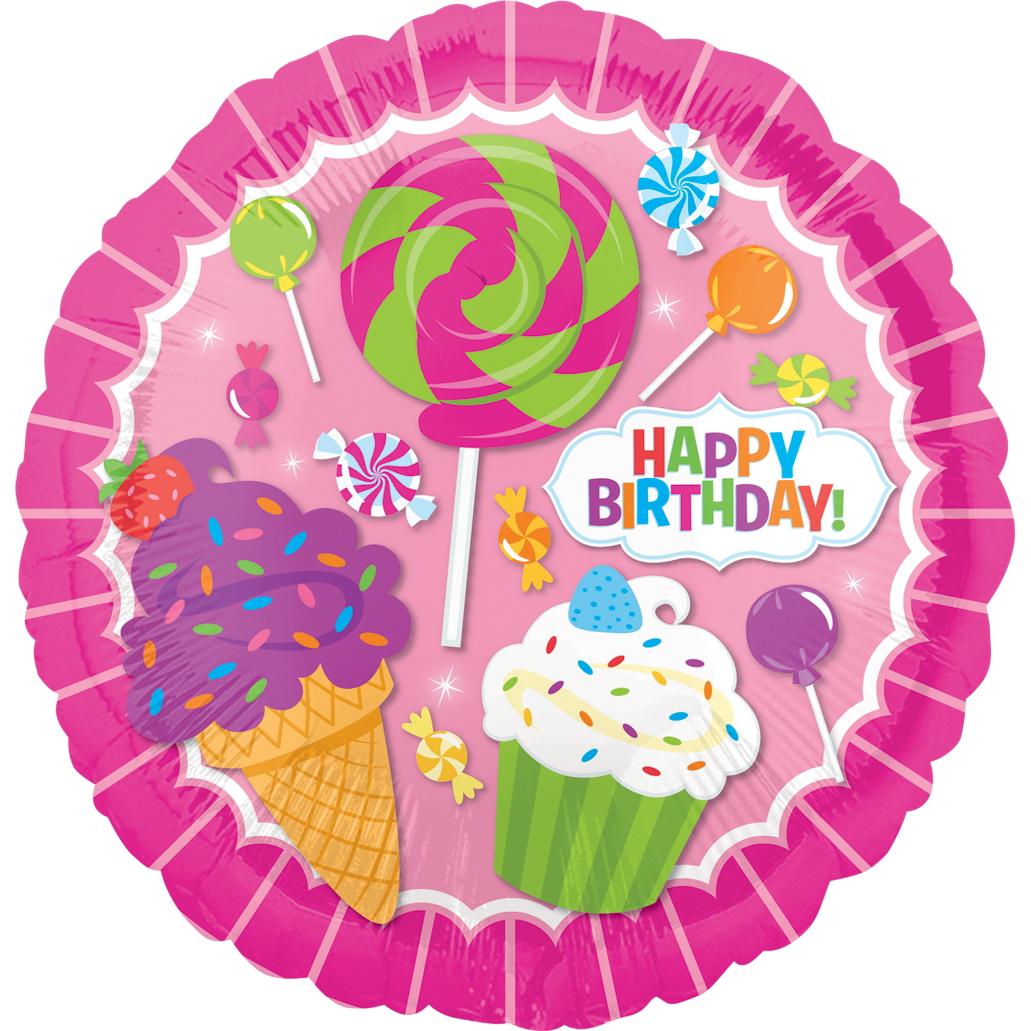 Sweet Shop Birthday Foil Balloon 45cm Balloons & Streamers - Party Centre - Party Centre