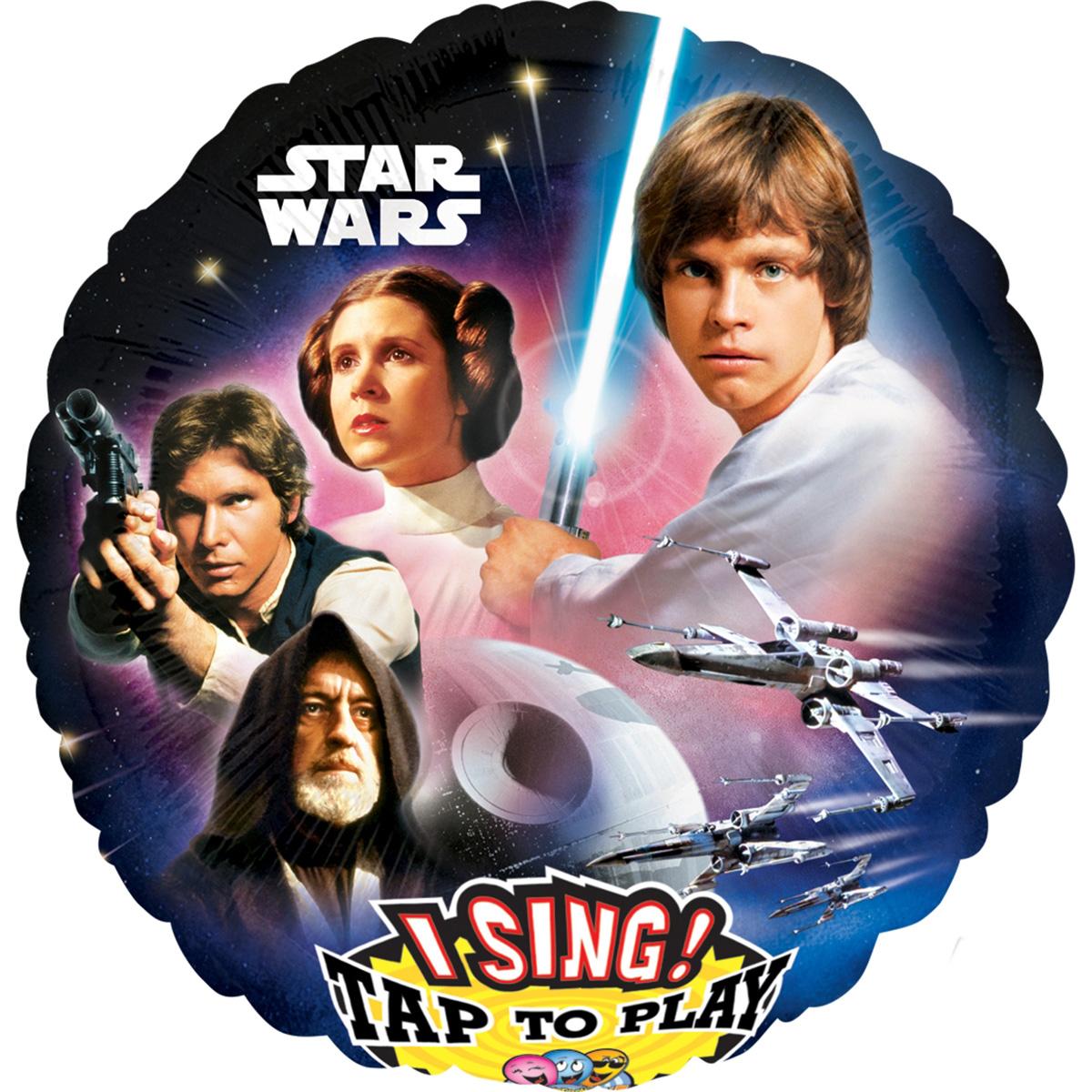 Star Wars Jumbo Sing-A-Tune 28in Balloons & Streamers - Party Centre - Party Centre