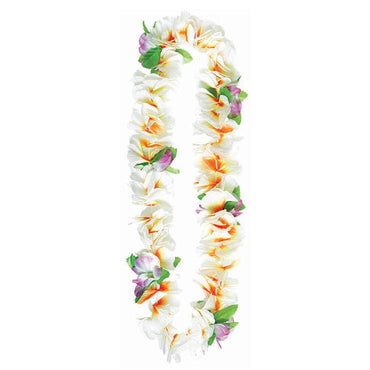 Soft Petals White Lei Costumes & Apparel - Party Centre - Party Centre