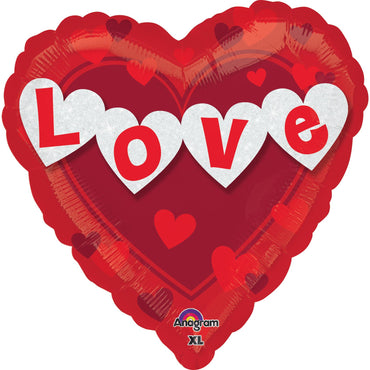 Love Banner Doo Dads Jumbo Foil Balloon 32in Balloons & Streamers - Party Centre - Party Centre