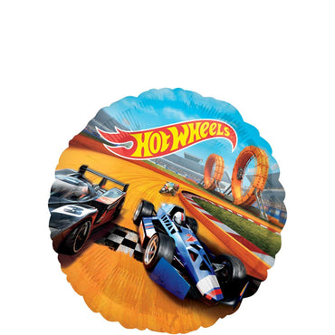 Hot Wheels Round Foil Balloon 45cm Balloons & Streamers - Party Centre - Party Centre