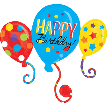 Balloon Bash Cluster SuperShape Balloon 34x31in Balloons & Streamers - Party Centre - Party Centre