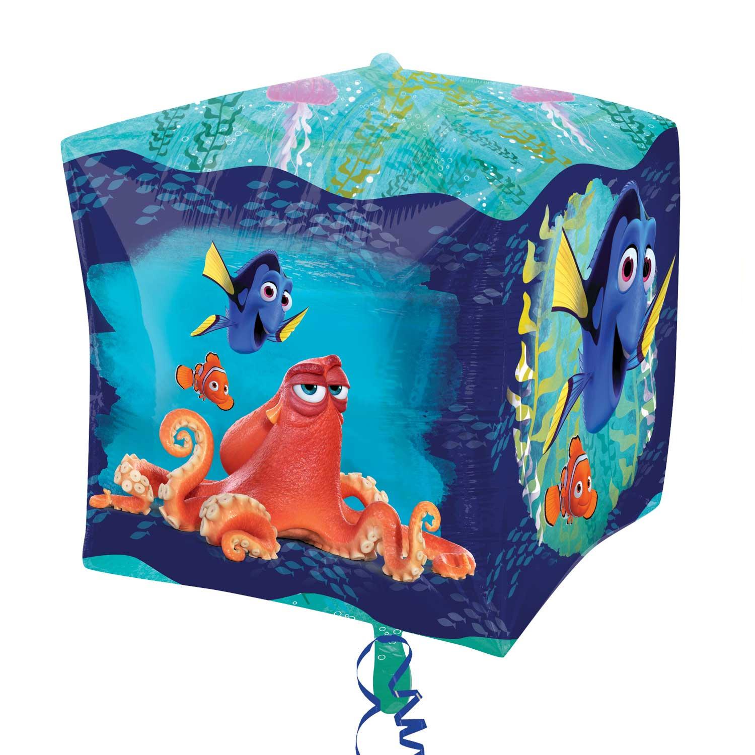 Finding Dory UltraShape Cubez 15in Balloons & Streamers - Party Centre - Party Centre