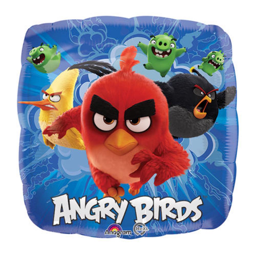 Angry Birds Movie Square Balloon 18in Balloons & Streamers - Party Centre - Party Centre