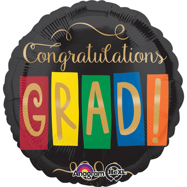 Grad Gold Foil Balloon 18in Balloons & Streamers - Party Centre - Party Centre