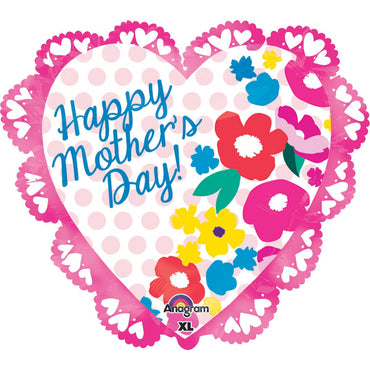 HMD Dots & Flowers SuperShape Balloon 23x21in Balloons & Streamers - Party Centre - Party Centre