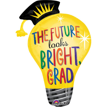 Grad Light Bulb SuperShape Foil Balloon 35in Balloons & Streamers - Party Centre - Party Centre