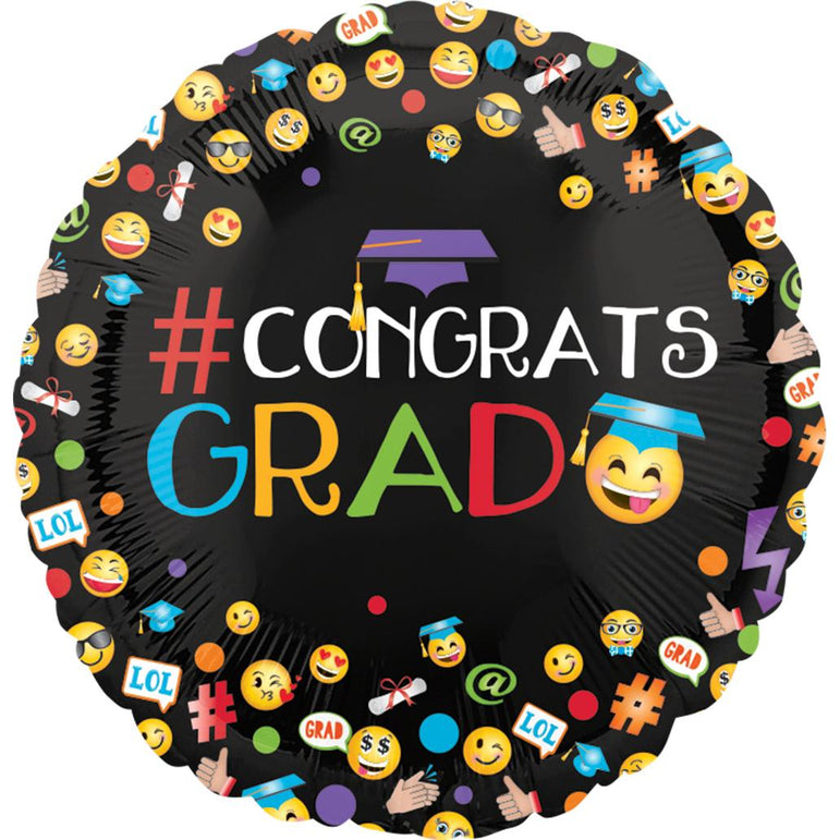 Awesome Grad Foil Balloon 18in Balloons & Streamers - Party Centre