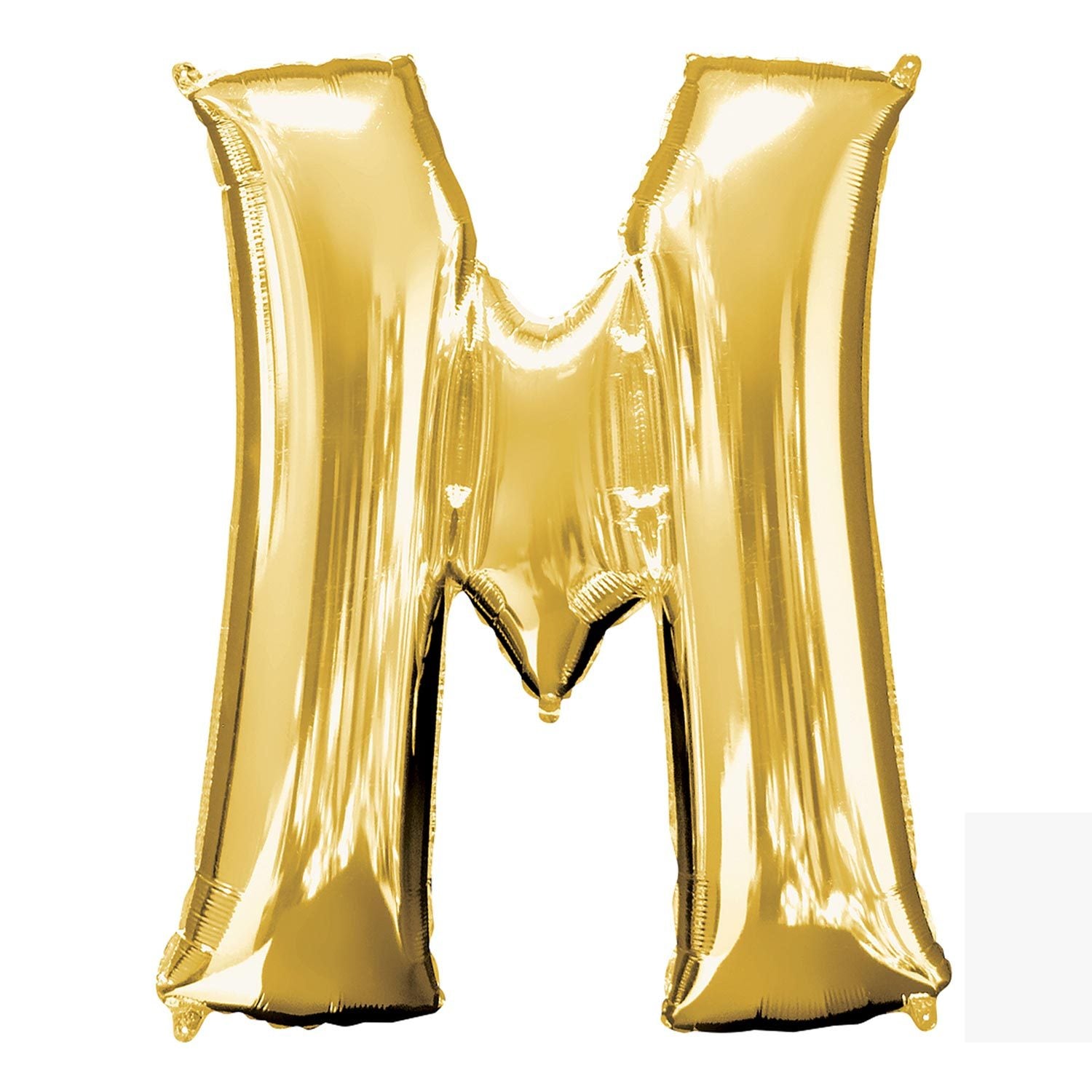 Gold Letter M Supershape Balloon 81cmx83cm - Party Centre