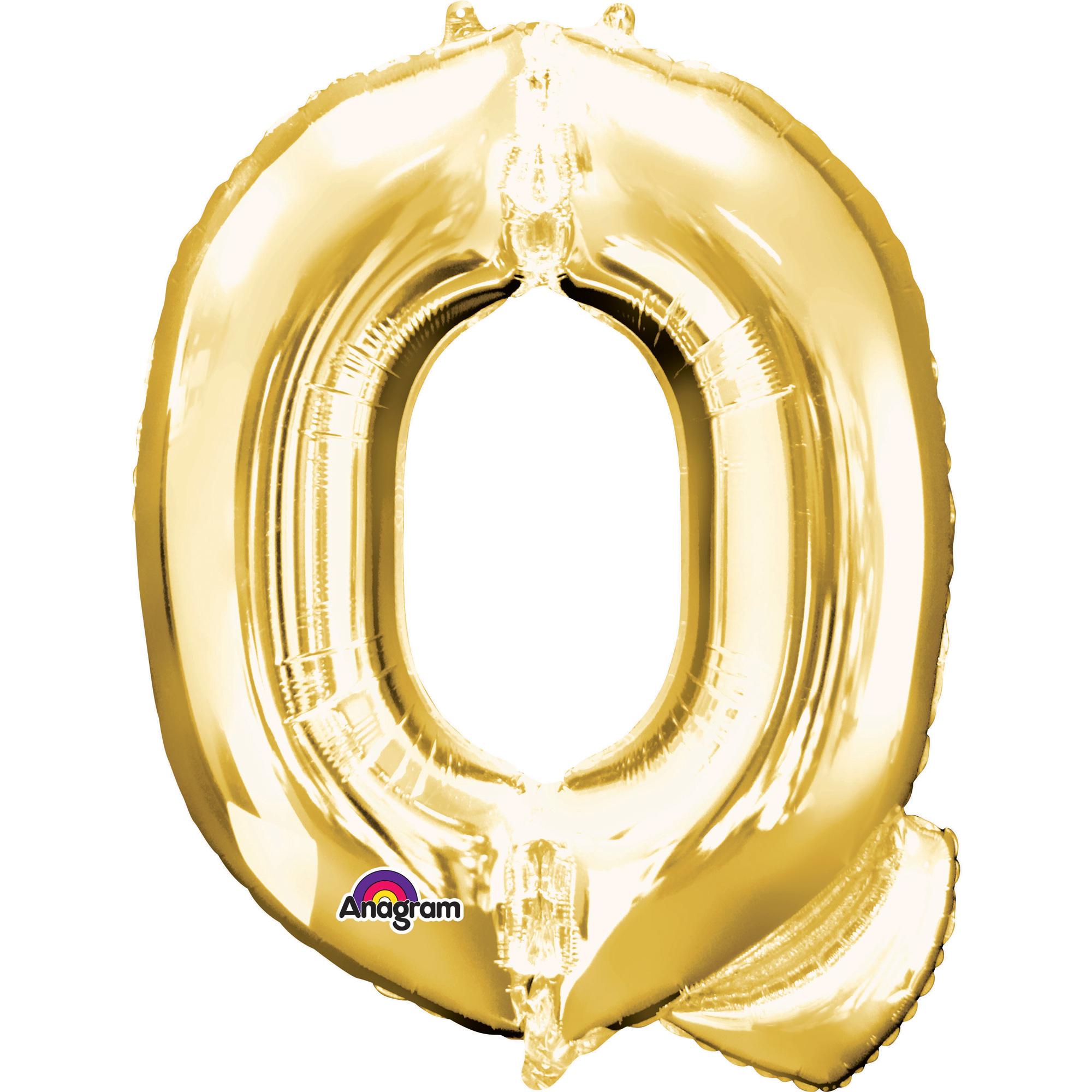 Letter Q Gold SuperShape Balloon 24x32in Balloons & Streamers - Party Centre - Party Centre