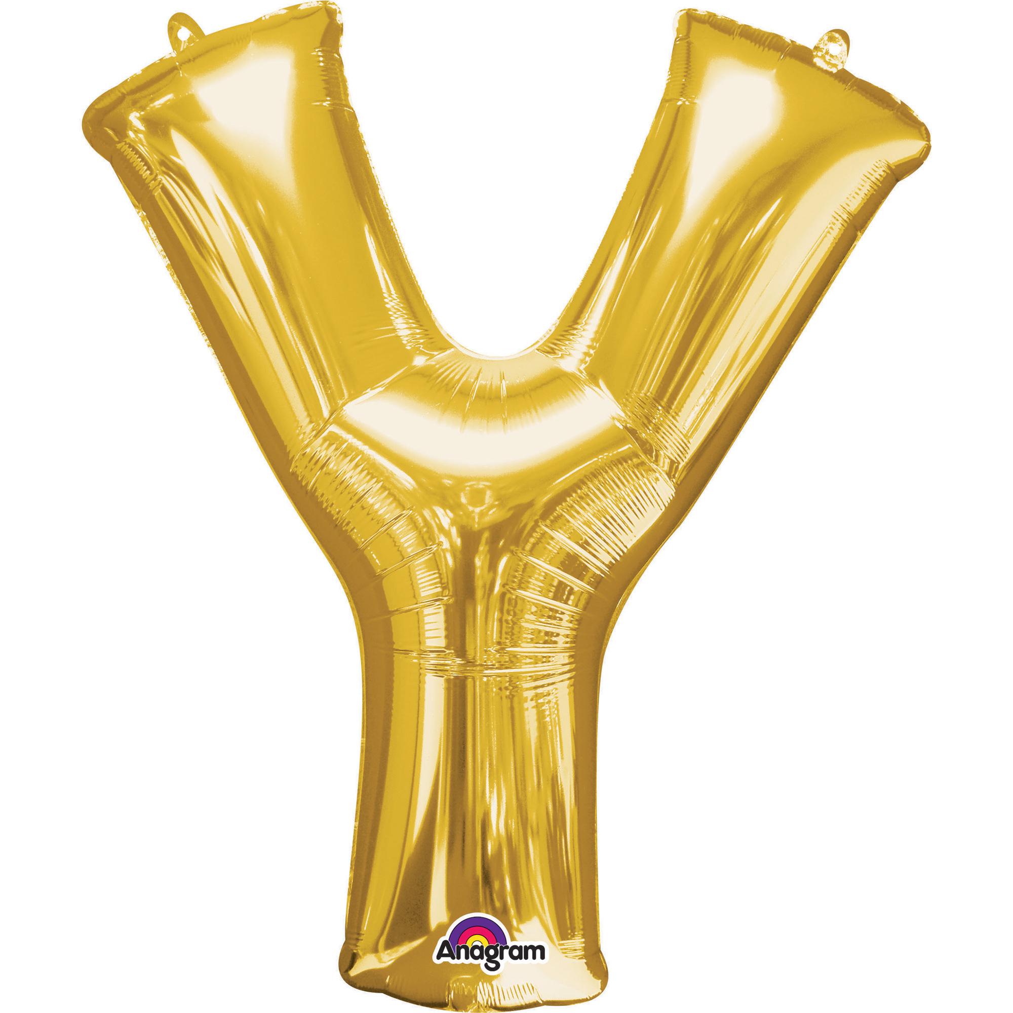 Letter Y Gold SuperShape Balloon 30x34in Balloons & Streamers - Party Centre - Party Centre