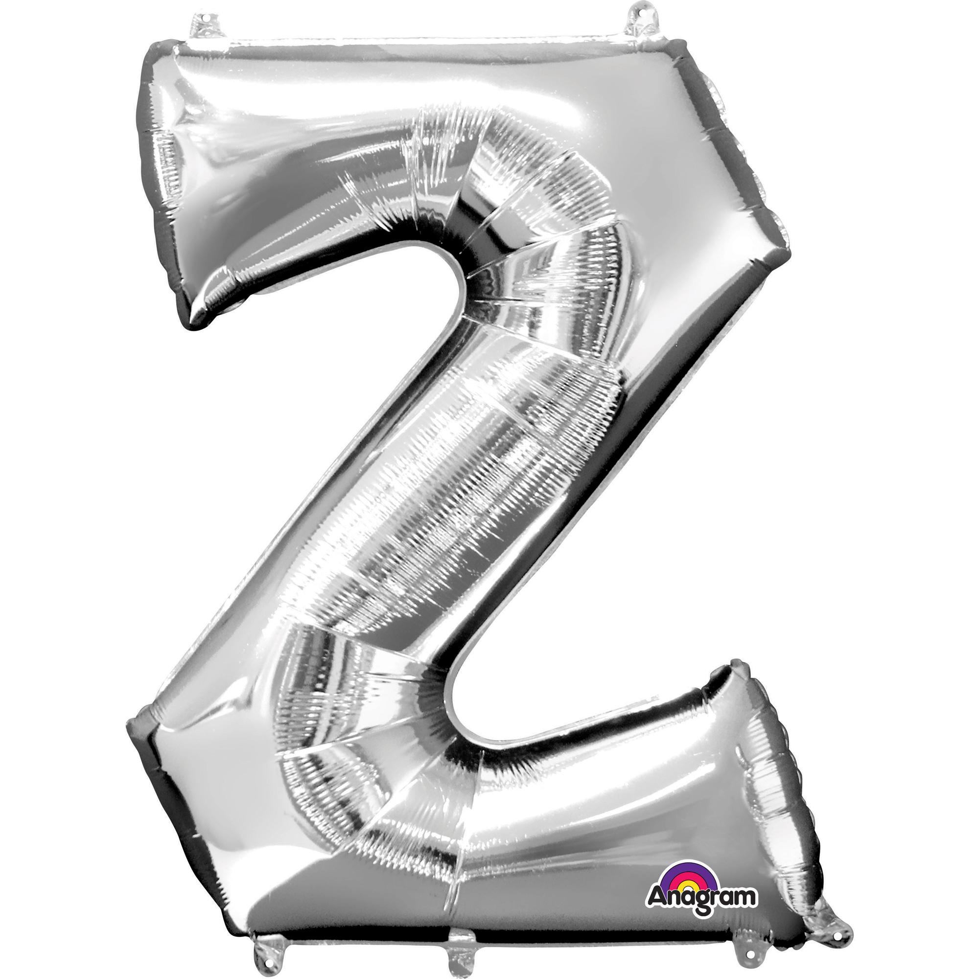Letter Z Silver SuperShape Foil Balloon 25x33in Balloons & Streamers - Party Centre - Party Centre