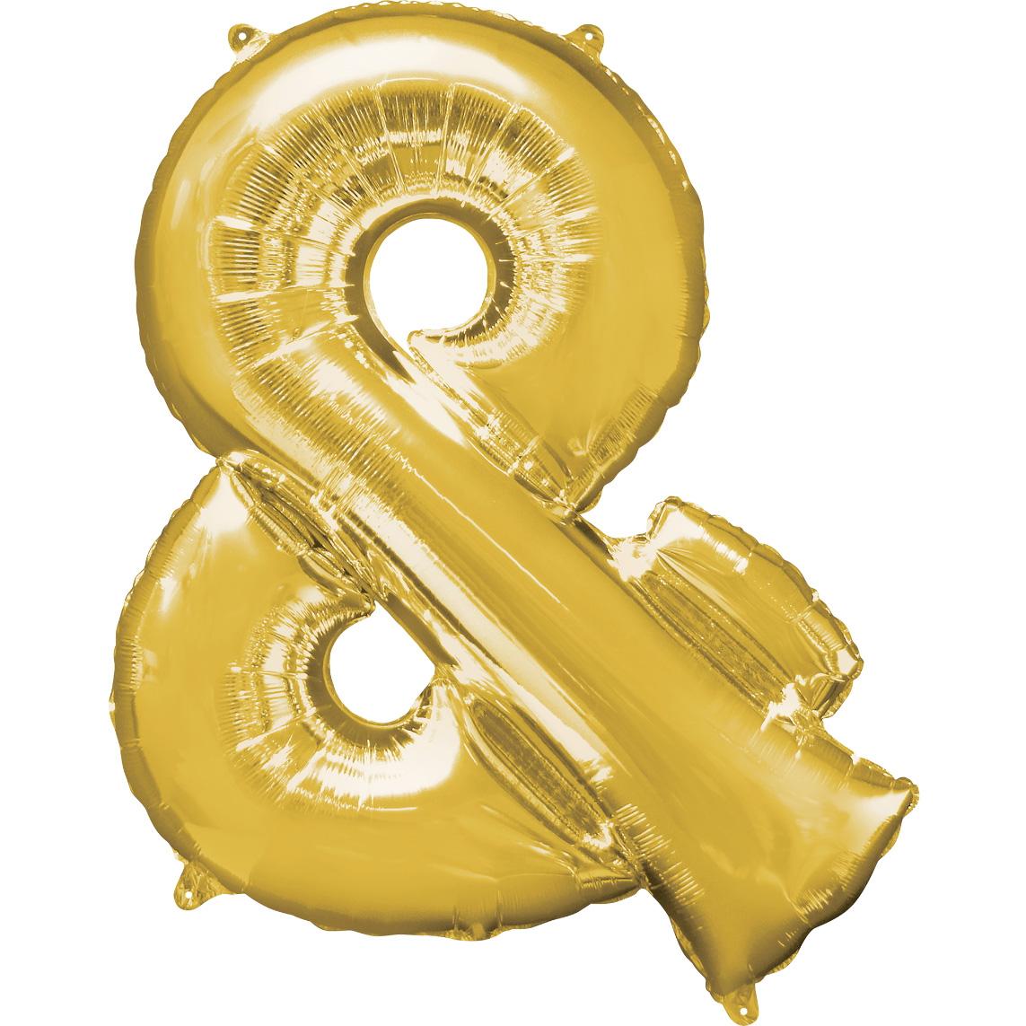 Symbol & Shaped Gold SuperShape Foil Balloon 27x33in Balloons & Streamers - Party Centre - Party Centre