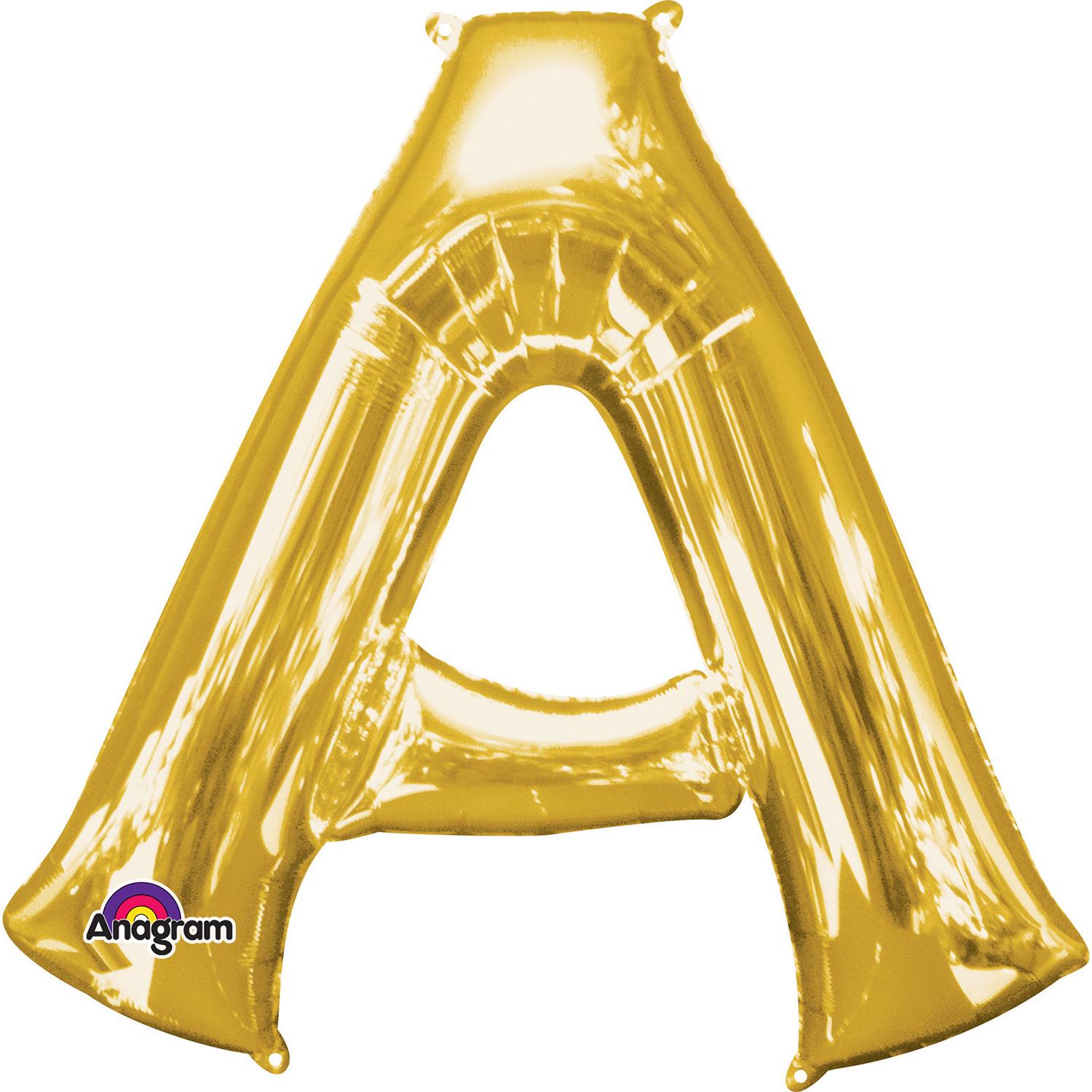 بالونات فويل مجسمة كبيرة على شكل حروف ذهبية - Party Centre