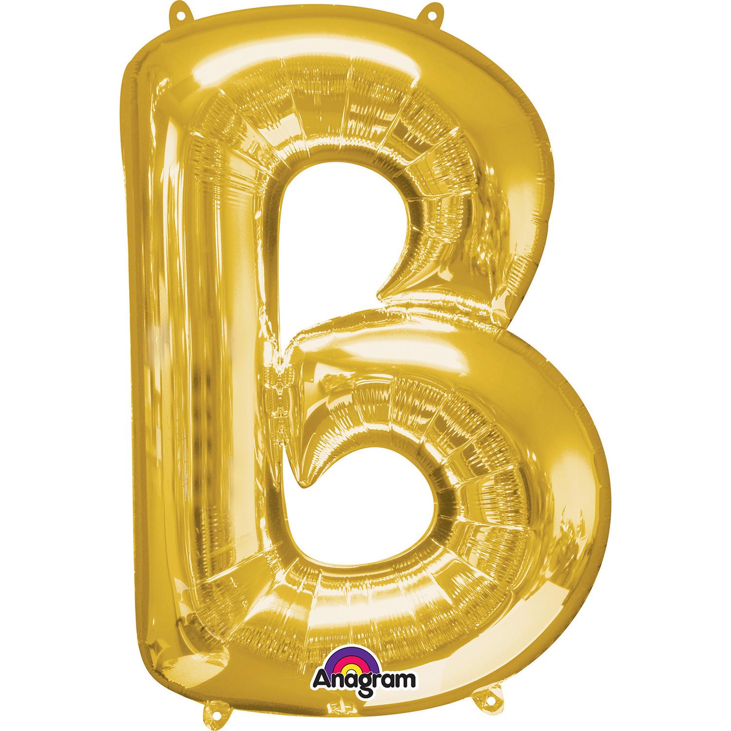 Gold Letter B Minishape Foil Balloon 40cm Balloons & Streamers - Party Centre - Party Centre