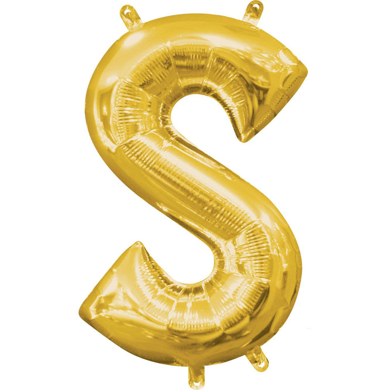Gold Letter SuperShape Foil Balloons