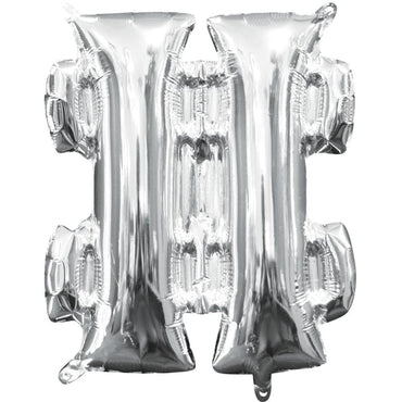 Silver Number SuperShape Foil Balloons - Party Centre