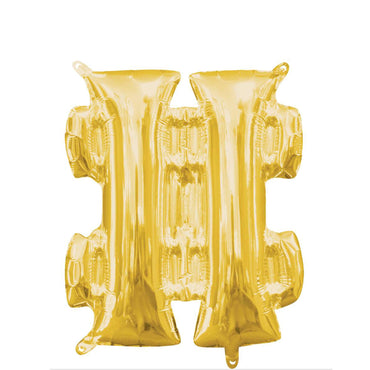 Gold Number Mini shape Foil Balloons - Party Centre