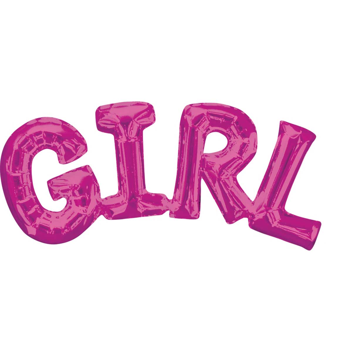 Girl Pink Phrase SuperShape Foil Balloon 22x10in Balloons & Streamers - Party Centre - Party Centre