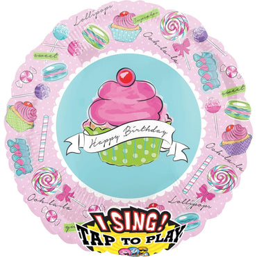 Birthday Sweets Sing-A-Tune Jumbo Foil Balloon 28in Balloons & Streamers - Party Centre - Party Centre