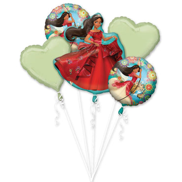 Elena of Avalor Balloon Bouquet 5pcs Balloons & Streamers - Party Centre - Party Centre